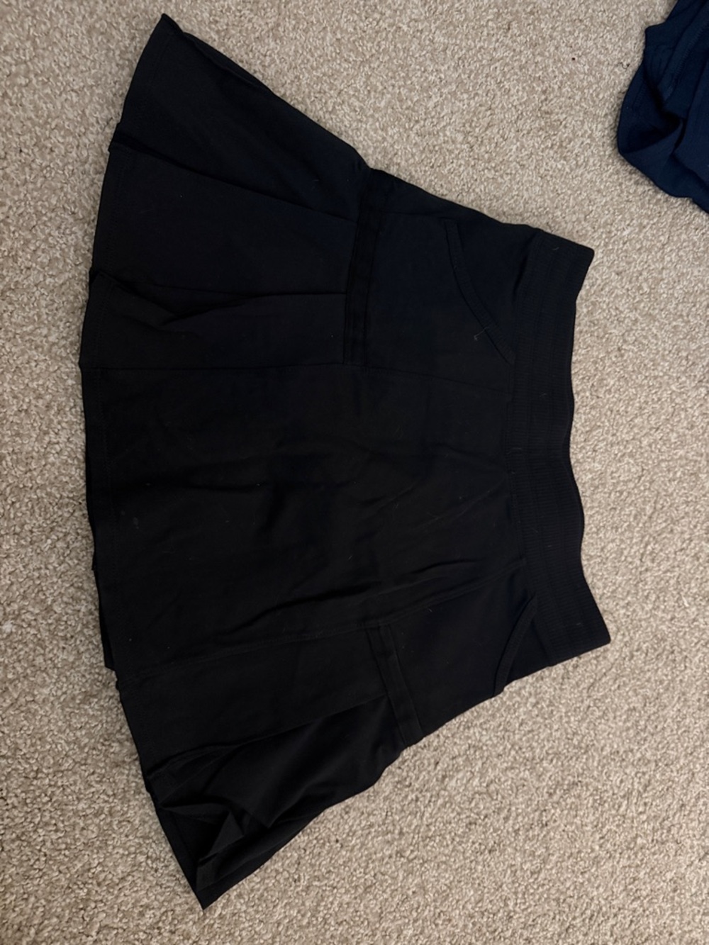 Athleta Black Pleated Athletic Skirt